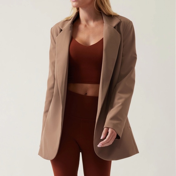 Athleta Jackets & Blazers - Sold - Athleta Tan Endless Blazer NWT